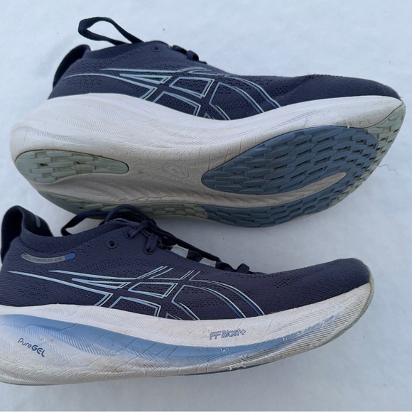 Asics Gel-Nimbus 26 women’s thunder blue-sapphire running walking shoe sz.7 1/2 - Picture 6 of 10